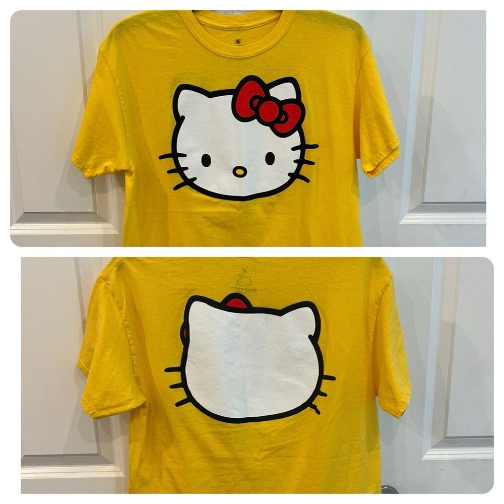 Sanrio Hello Kitty Graphic Tee Yellow  Medium NEW